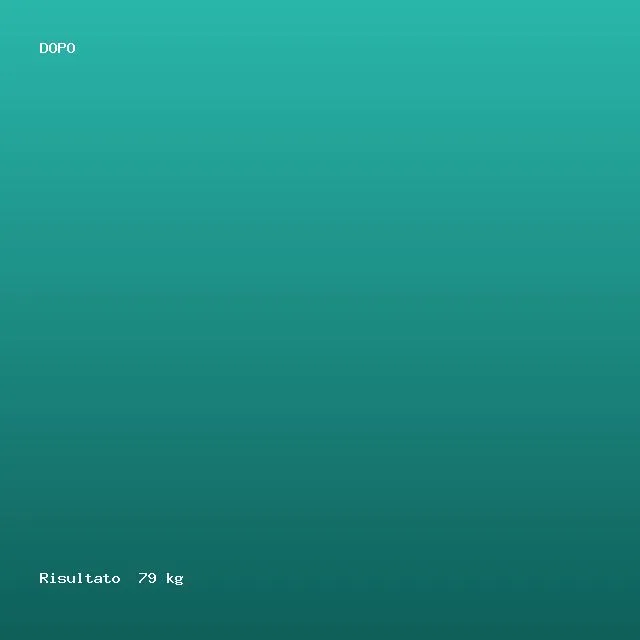 Dopo · -12 kg in 5 mesi