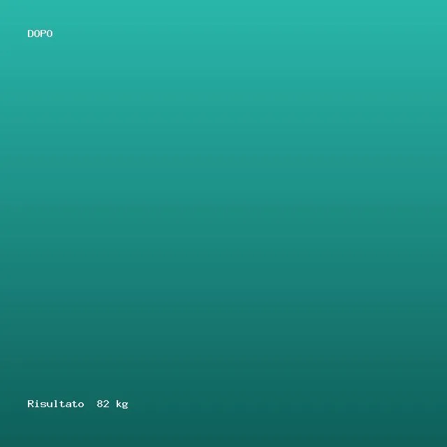 Dopo · -16 kg in 8 mesi